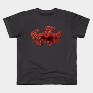 Giant Red Octopus Kids T-Shirt